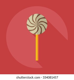 Flat modern design with shadow icons candy
