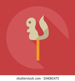 Flat modern design with shadow icons candy