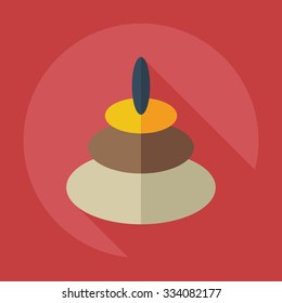 Flat modern design with shadow icons toys