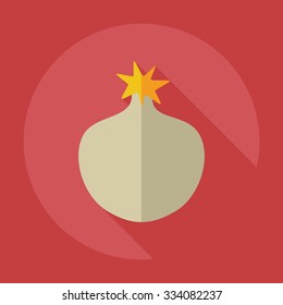 Flat modern design with shadow icons Garnet