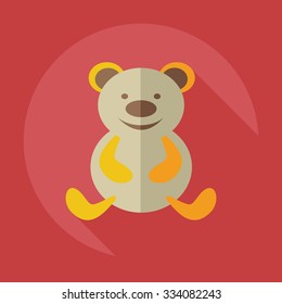 Flat modern design with shadow icons toys