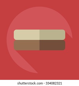 Flat modern design with shadow icons books