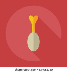 Flat modern design with shadow icons meat