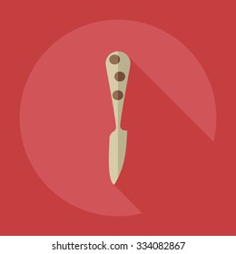 Flat modern design with shadow icons dinnerware