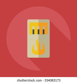 Flat modern design with shadow icons matches
