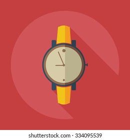 Flat modern design with shadow icons Wrist Watch