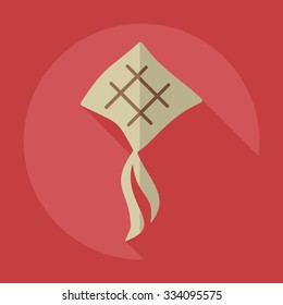 Flat modern design with shadow icons ramadan