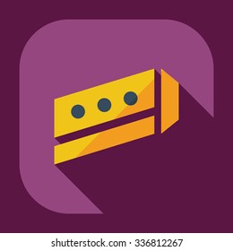 Flat modern design with shadow icons construction
