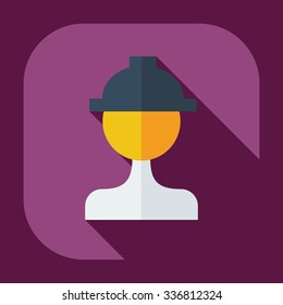 Flat modern design with shadow icons builder