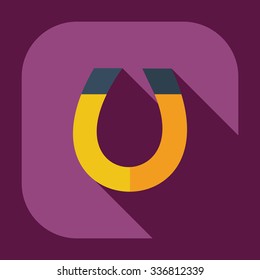 Flat modern design with shadow icons magnet