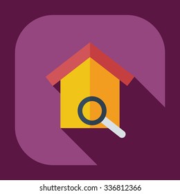 Flat modern design with shadow icons nesting box