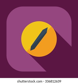Flat modern design with shadow icons screw