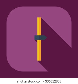 Flat modern design with shadow icons sound