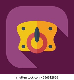 Flat modern design with shadow icons soother