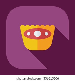 Flat modern design with shadow icons sweet