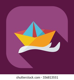Flat modern design with shadow icons Cossack