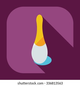 Flat modern design with shadow icons varnish