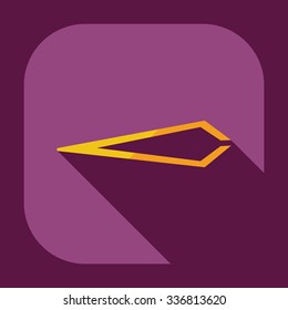 Flat modern design with shadow icons tweezers