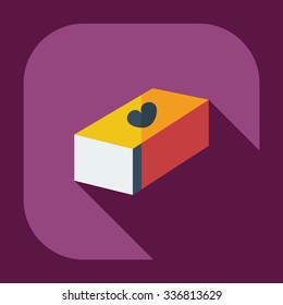 Flat modern design with shadow icons sweet