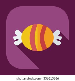 Flat modern design with shadow icons sweet