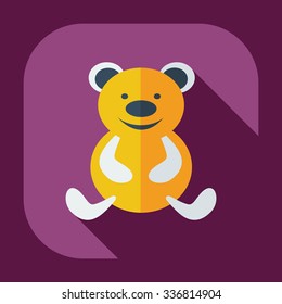 Flat modern design with shadow icons toys