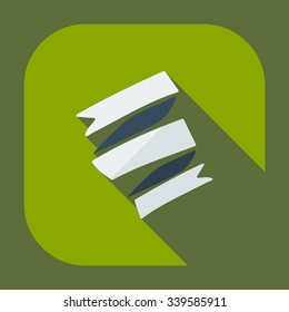 Flat modern design with shadow icons marine tape