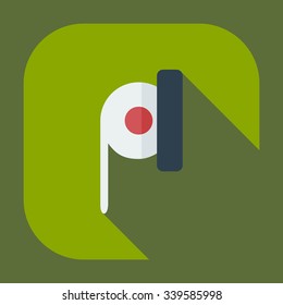 Flat modern design with shadow icons toilet paper