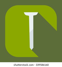 Flat modern design with shadow icons screw