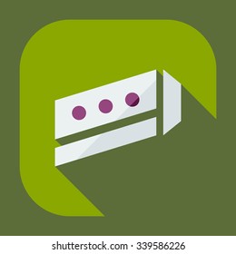 Flat modern design with shadow icons construction