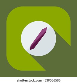 Flat modern design with shadow icons screw