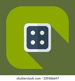 Flat modern design with shadow icons button