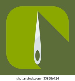 Flat modern design with shadow icons needle