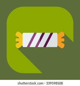 Flat modern design with shadow icons sweet