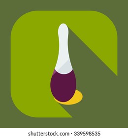 Flat modern design with shadow icons varnish