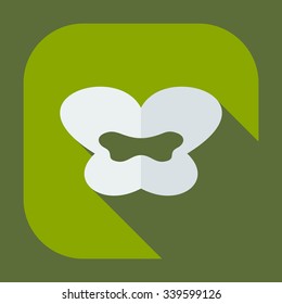 Flat modern design with shadow icons lips
