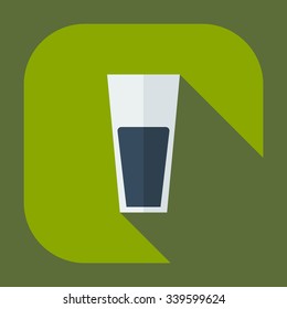 Flat modern design with shadow icons juice
