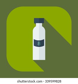 Flat modern design with shadow icons ketchup