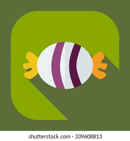 Flat modern design with shadow icons sweet