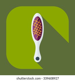 Flat modern design with shadow icons pedicure