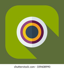 Flat modern design with shadow icons sweet