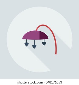 Flat modern design with shadow icons Mobile