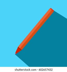 Flat modern design with shadow icons pen