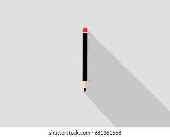 Flat modern design with shadow icons pencil.vector