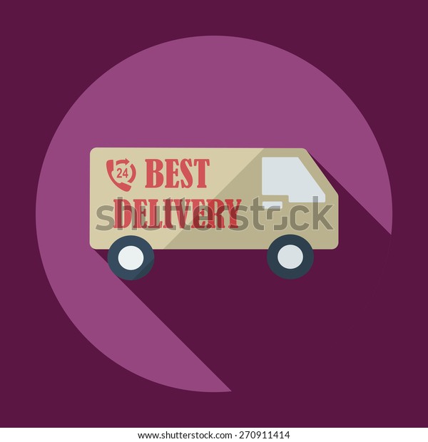 Flat modern
design with shadow icons car
shipping