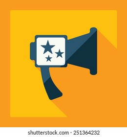 Flat modern design with shadow mouthpiece