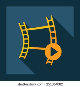 Flat modern design with shadow play