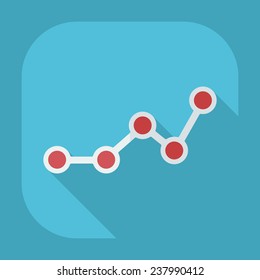 Flat modern design with shadow rating increase