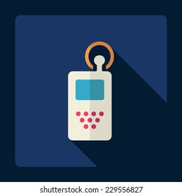 Flat modern design with shadow, SEO. Icons mobile applications and web design. Working optimization:  Baby Monitor