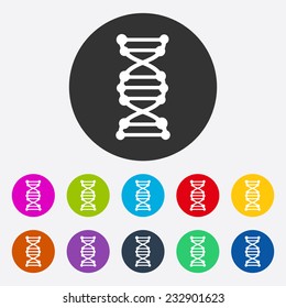 Flat modern design with shadow, SEO. Icons mobile applications and web design. Working optimization:  molecular sieve