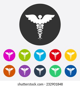 Flat modern design with shadow, SEO. Icons mobile applications and web design. Working optimization:  symbol ambulance